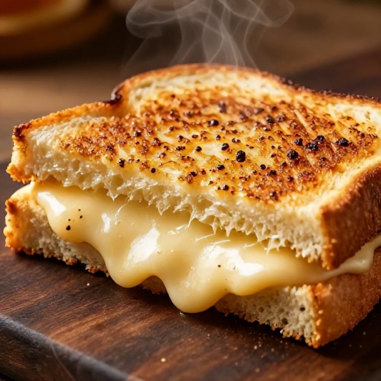 Easy Garlic Bread Grilled Cheese Sandwich
