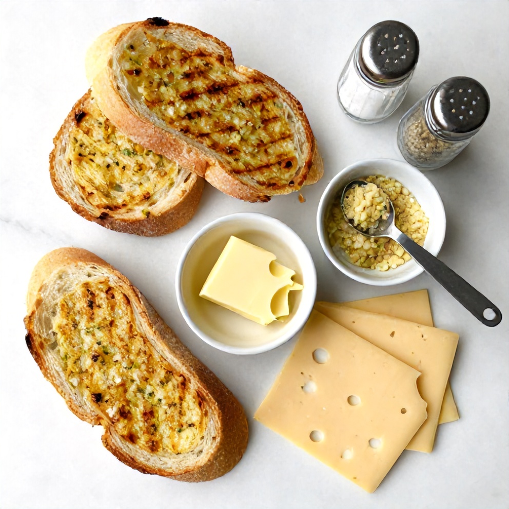 Garlic Bread Grilled Cheese Ingredients
