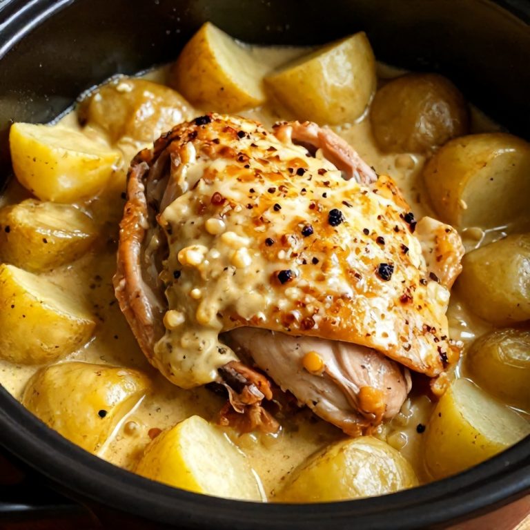 easy garlic parmesan chicken and potatoes crockpot