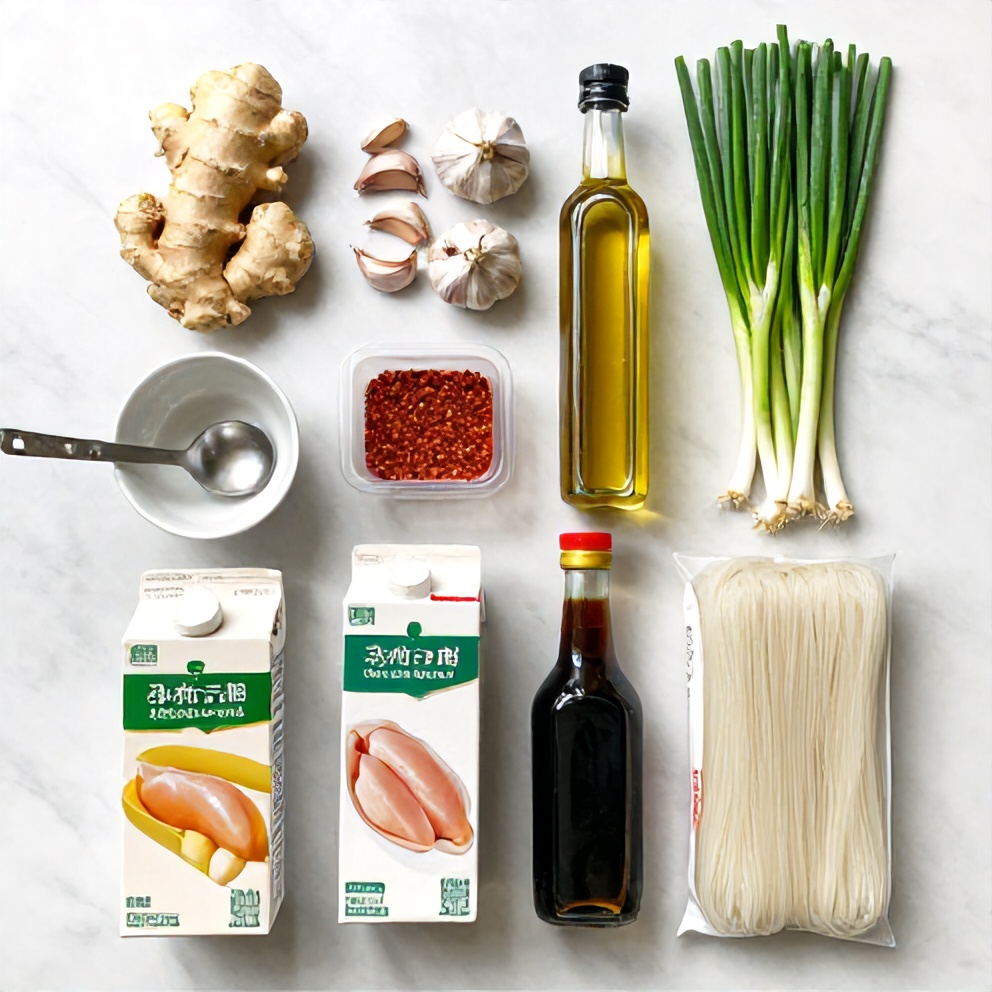 Ginger Garlic Broth Ingredients