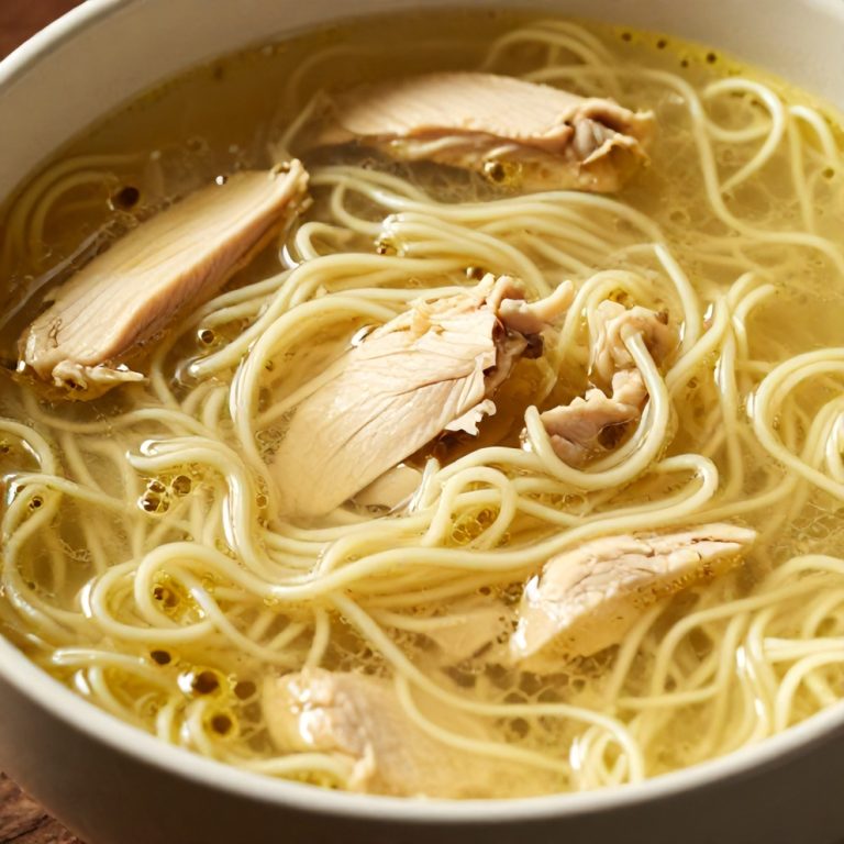 Easy Ginger Scallion Chicken Noodle Soup