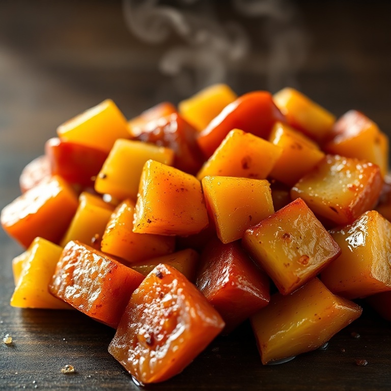 easy glazed kielbasa pineapple bites