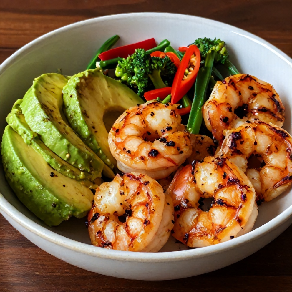 Easy Grilled Shrimp and Avocado Bowl