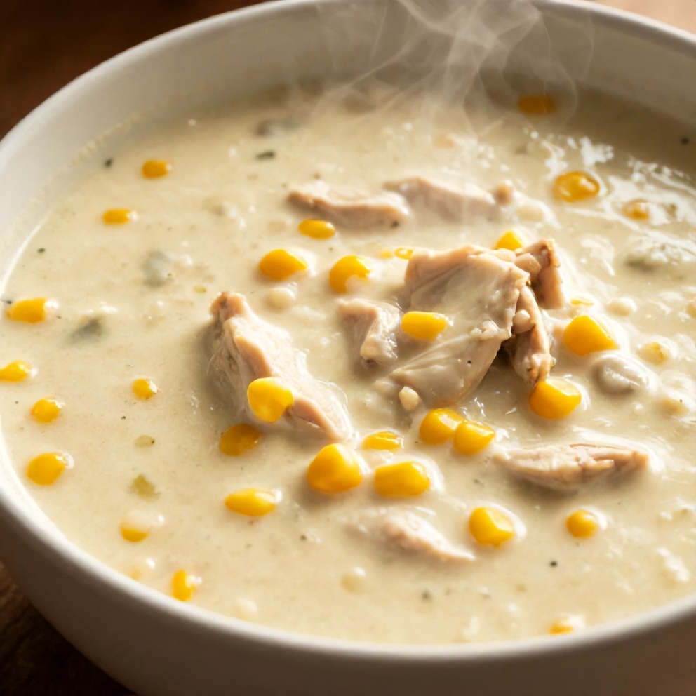 Easy High Protein Chicken and Corn Chowder
