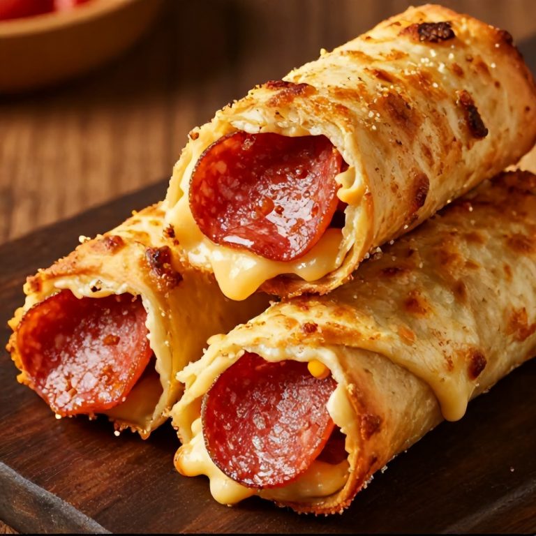 Easy High Protein Pepperoni Pizza Rolls