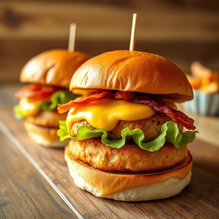 Easy Honey Mustard BLT Chicken Sliders