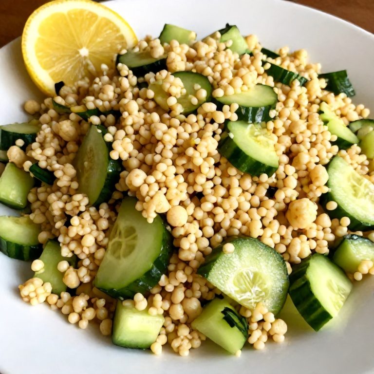 Easy Lemon Cucumber Couscous Salad