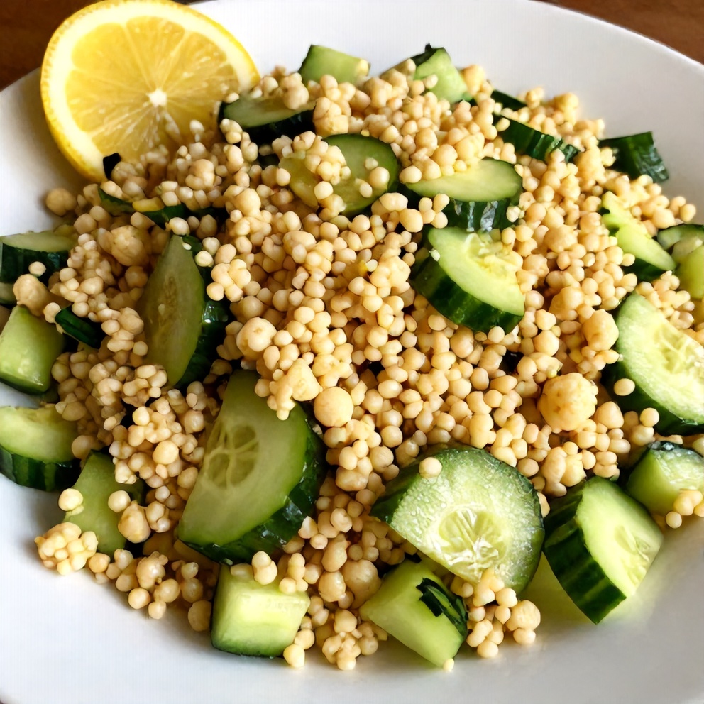 Easy Lemon Cucumber Couscous Salad