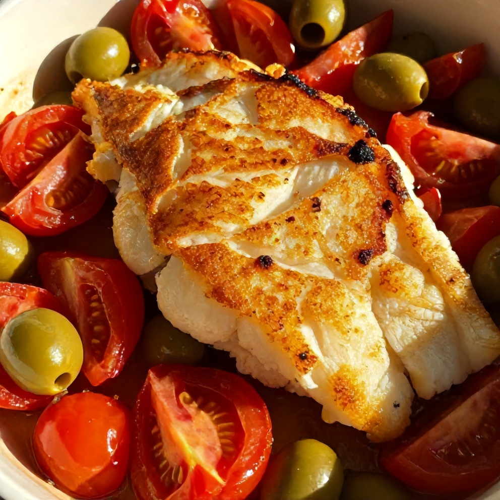 Mediterranean Baked Cod