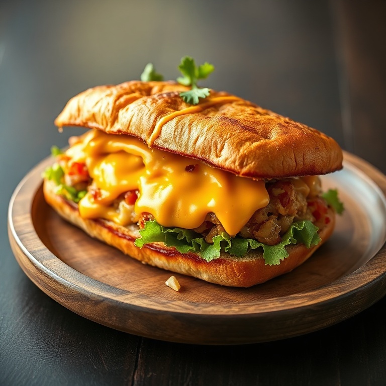 Easy Mexican Chopped Cheese Sandwich