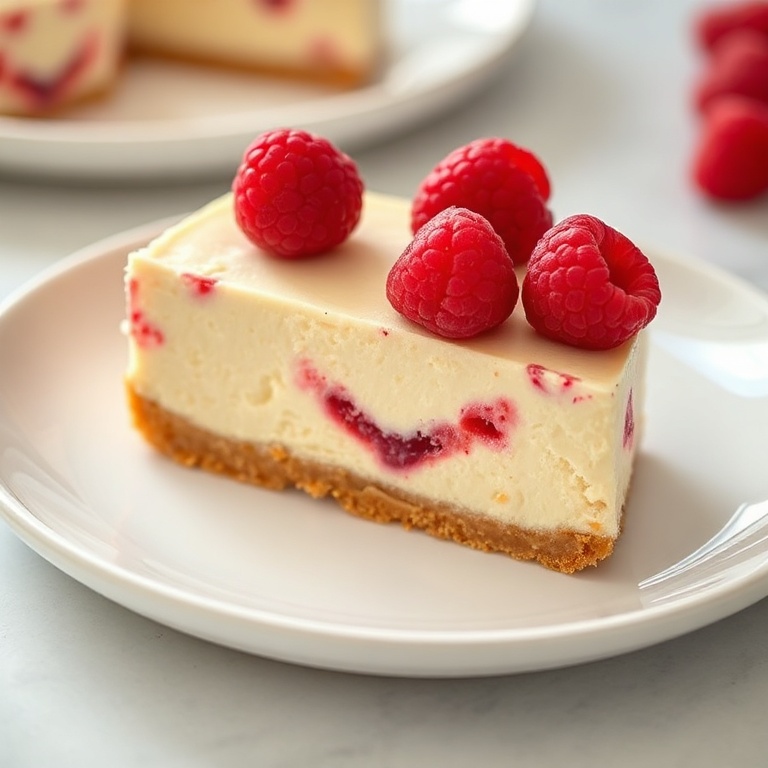 Easy No-Bake Raspberry Cheesecake Bars