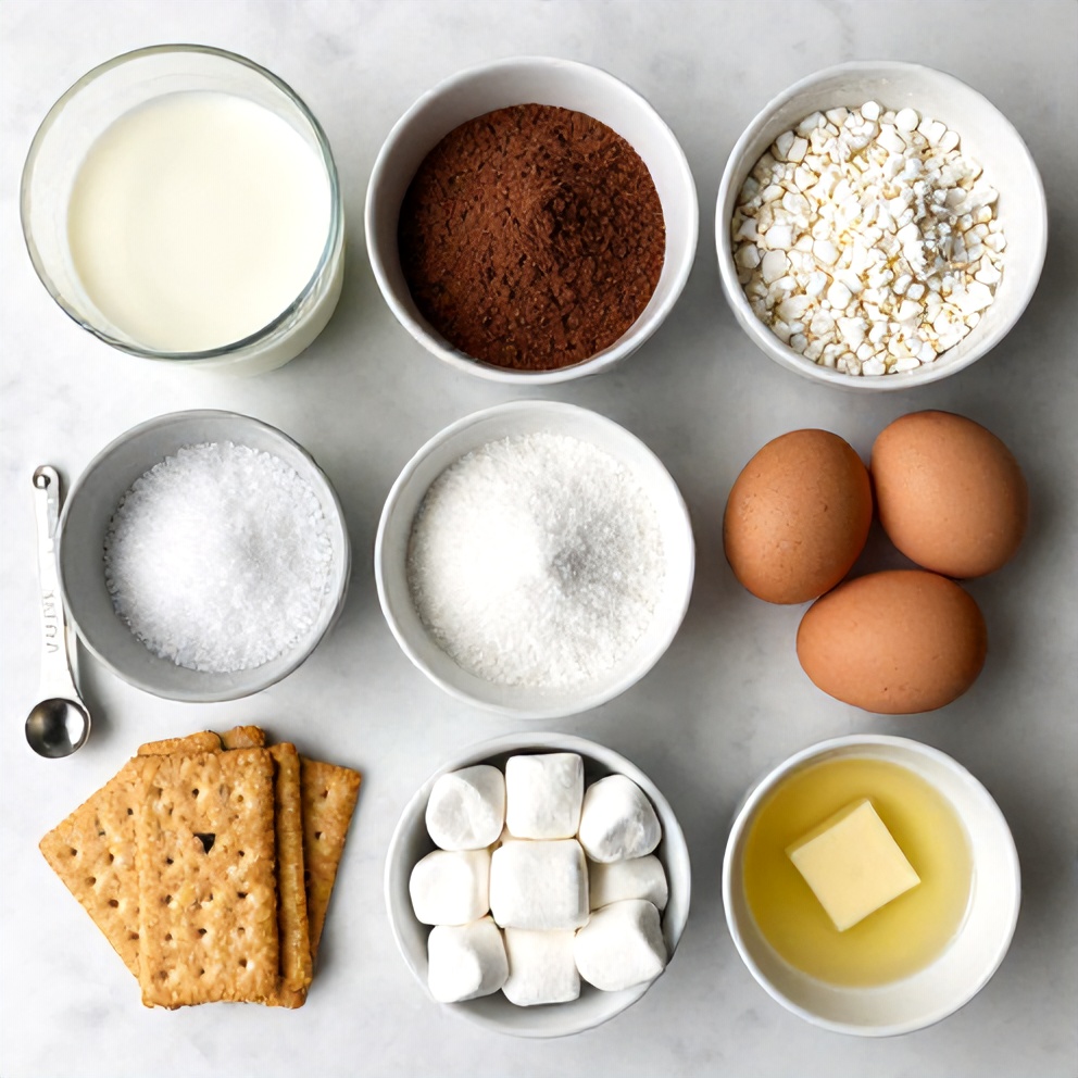No Bake S’mores Pudding Cups Ingredients