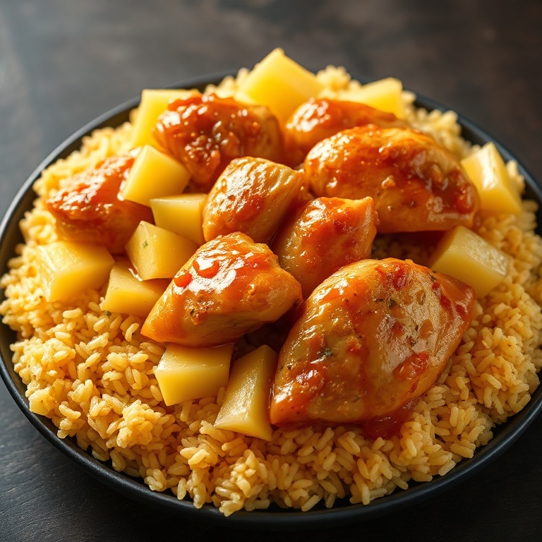 easy pineapple chicken and rice