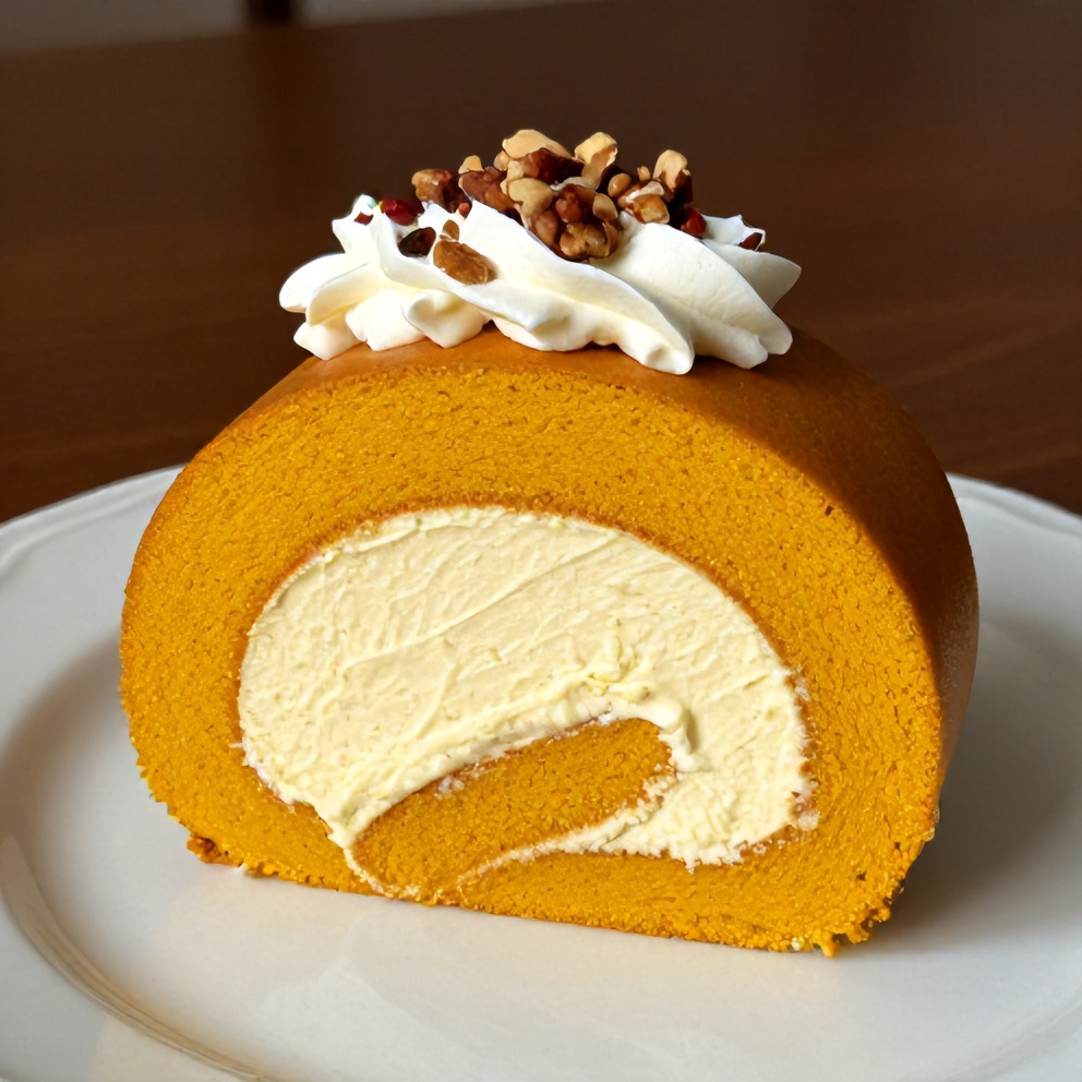 Pumpkin Roll with Cream Cheese Filling