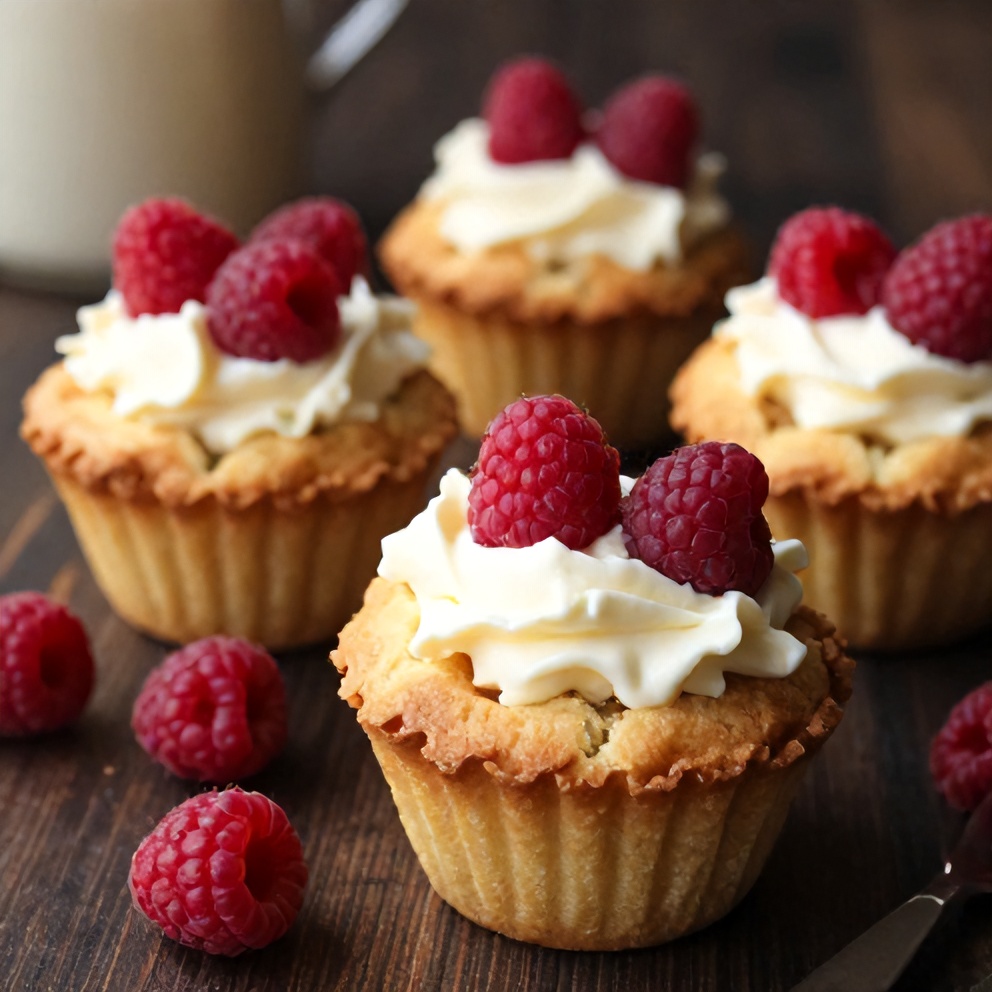 easy raspberry cream cheese cruffins