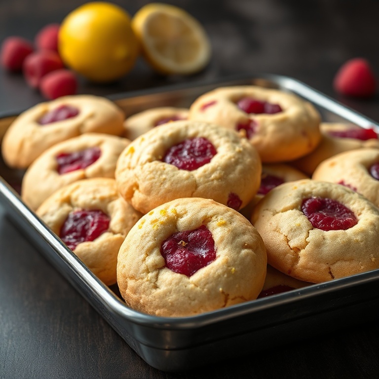 easy raspberry lemonade cookies