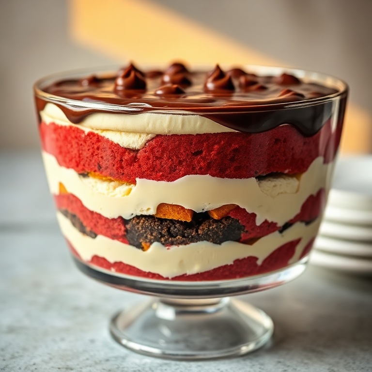 Easy Red Velvet Cheesecake Trifle