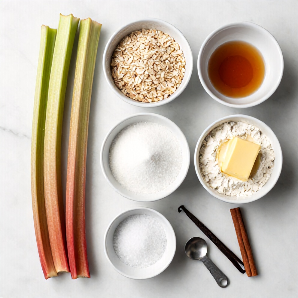 Rhubarb Crisp Ingredients