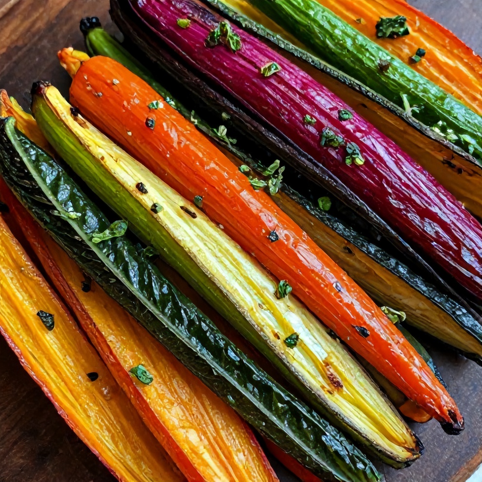 Easy Roasted Rainbow Vegetables