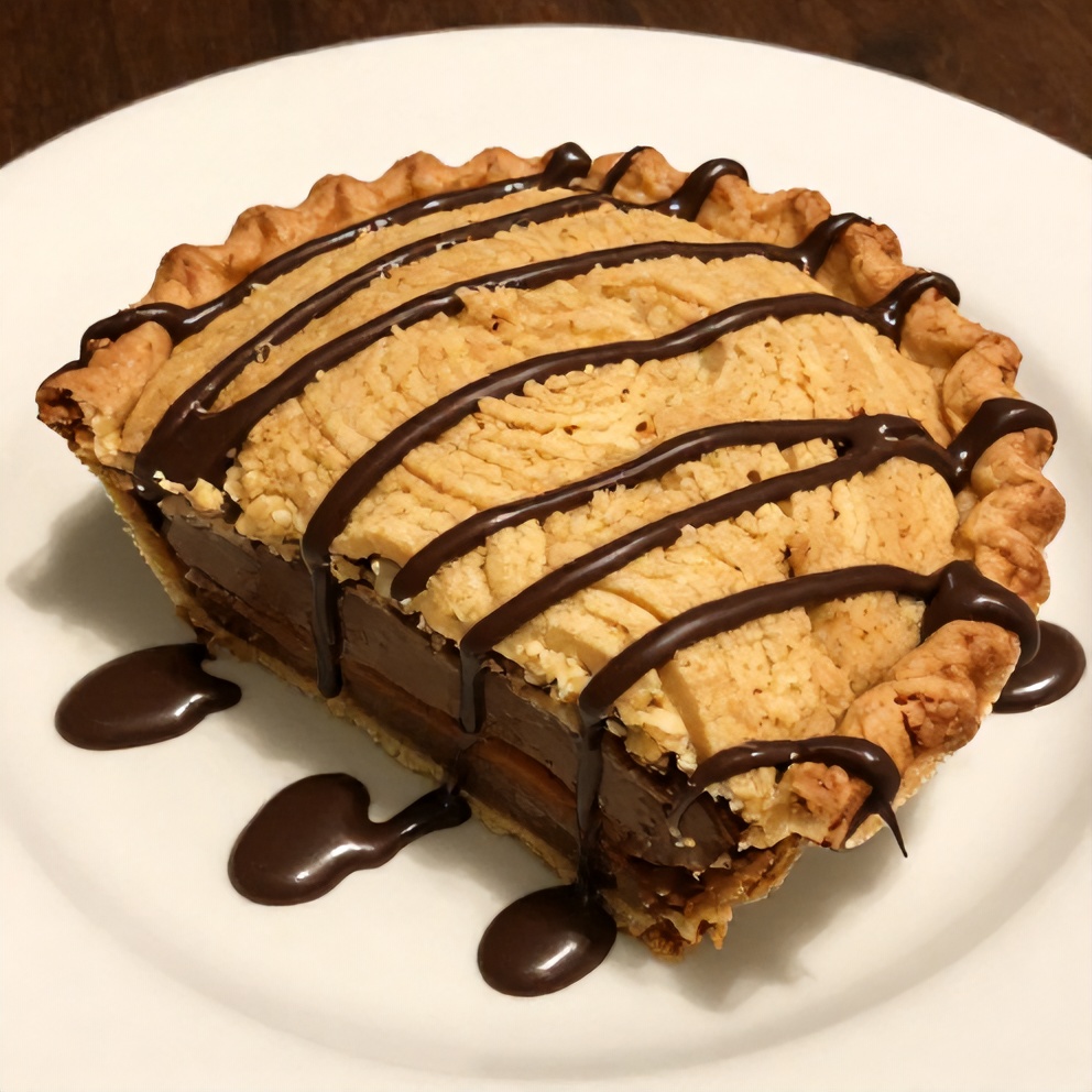 Samoa Cookie Pie on a white plate with a fork