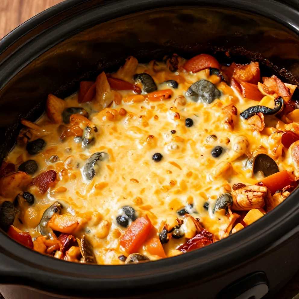 Easy Slow Cooker Cowboy Casserole
