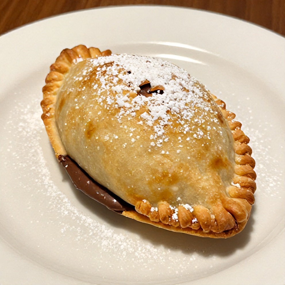 S'mores hand pies on a white plate