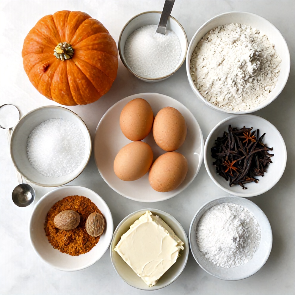 Easy Spiced Pumpkin Roll Ingredients