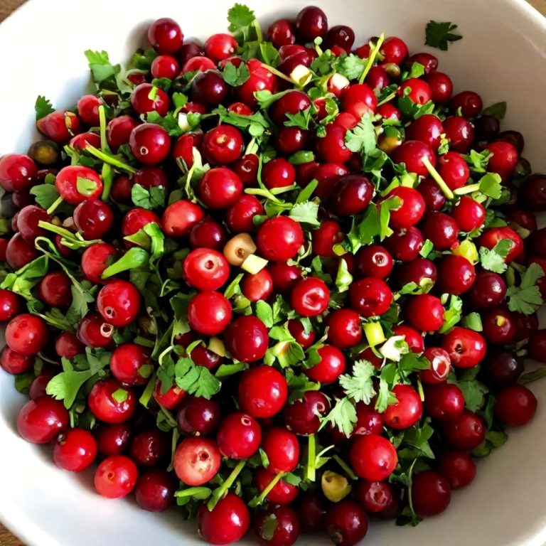 Easy Spicy Cranberry Salsa