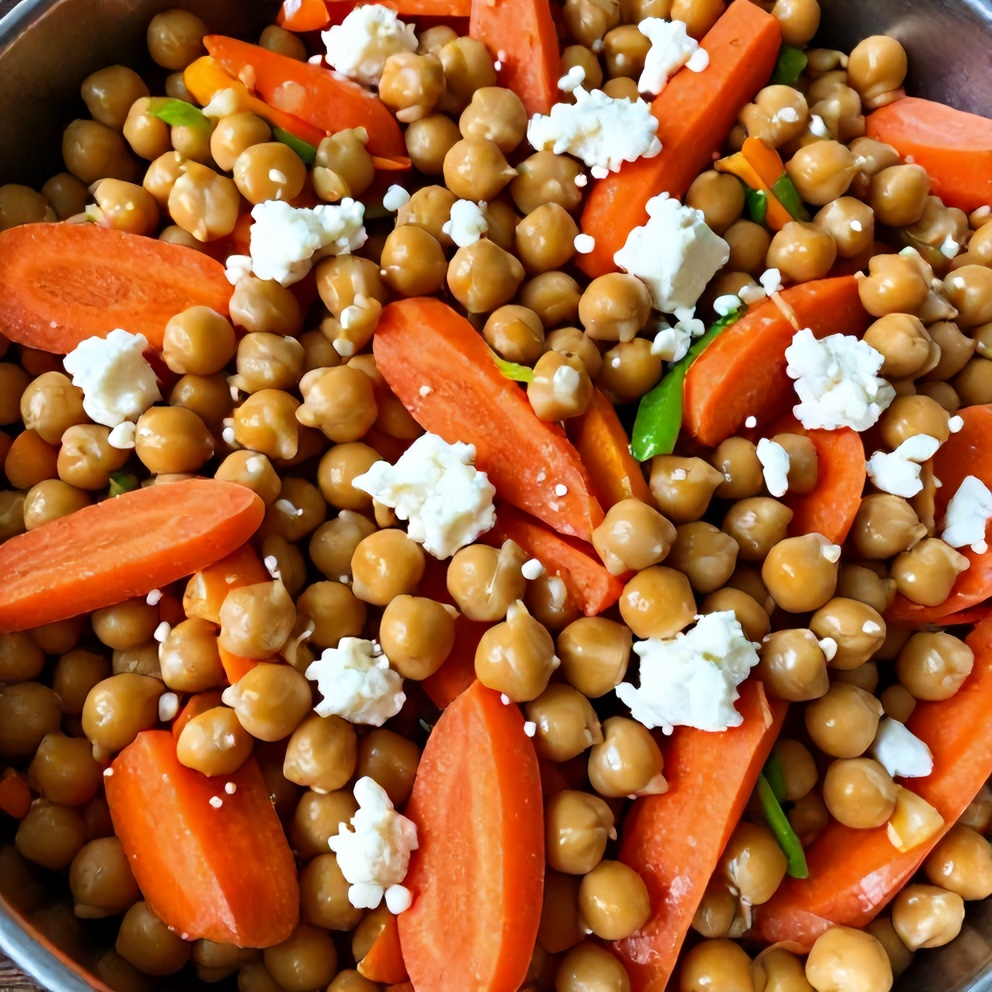 Easy Spring Carrot and Chickpea Salad