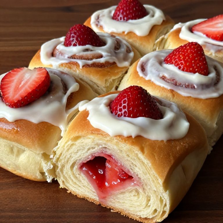 Easy Strawberry Cinnamon Rolls