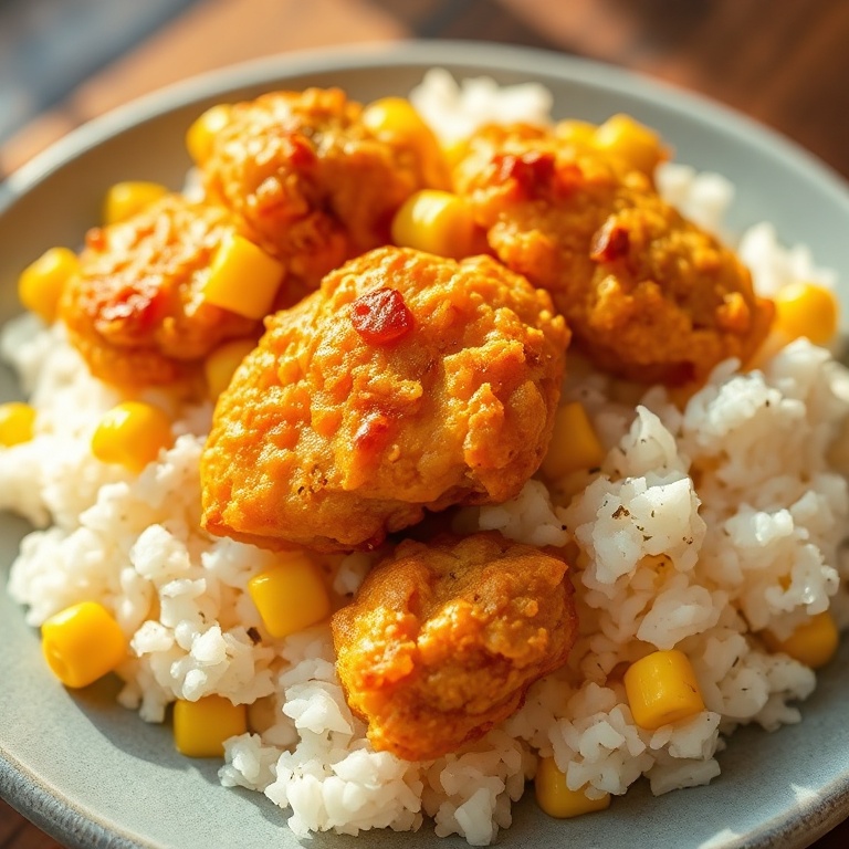 Easy Street Corn Chicken Rice Bowl