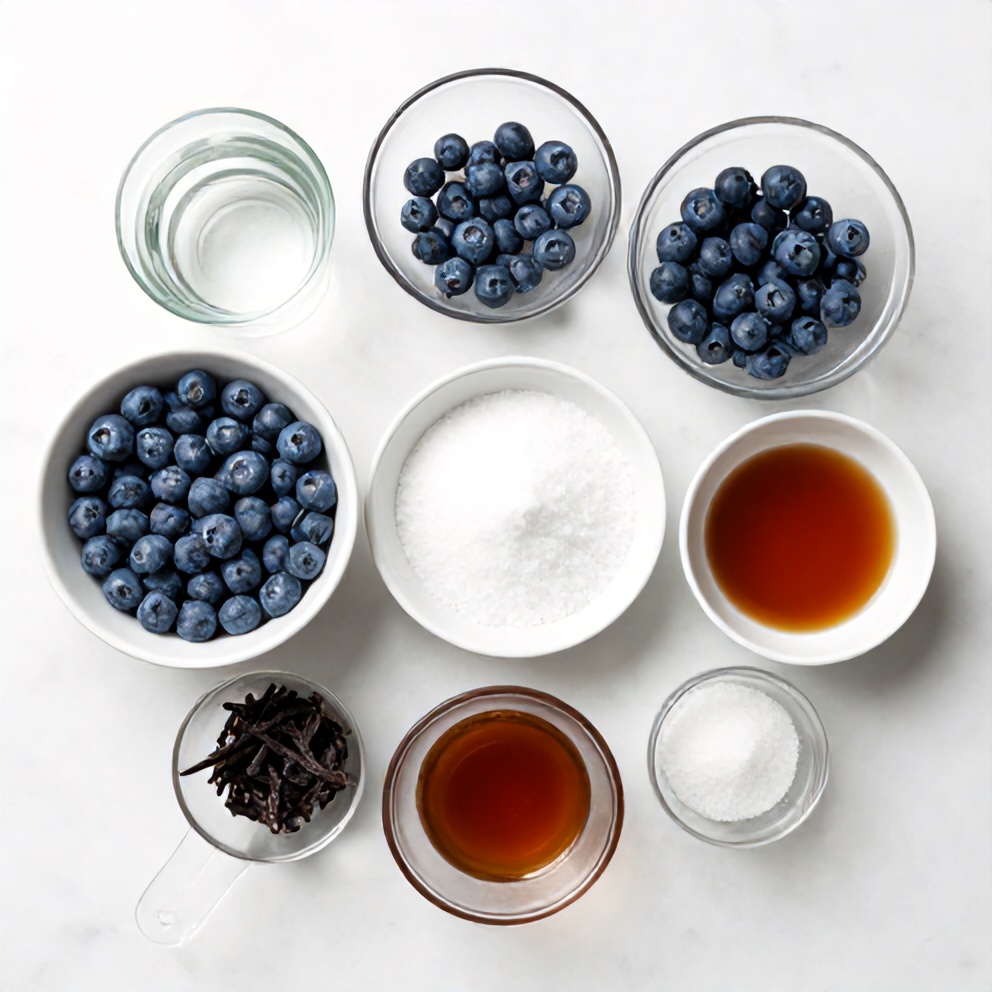 Blueberry Syrup Ingredients