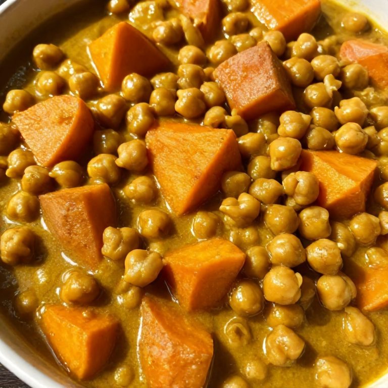 Easy Sweet Potato Chickpea Curry