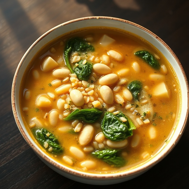 easy Tuscan farro soup