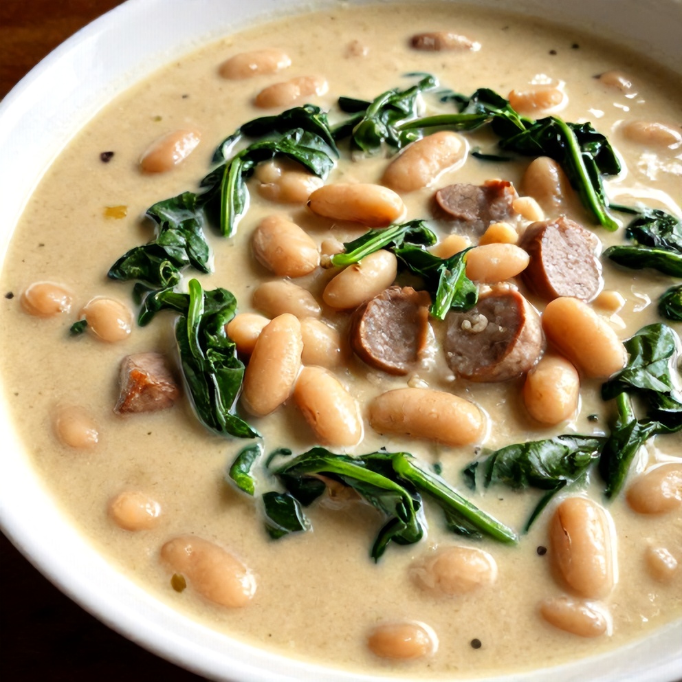 Easy Tuscan White Bean Soup