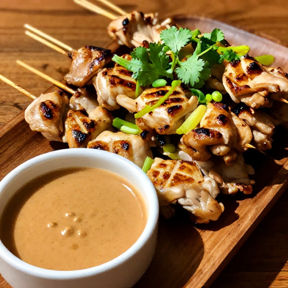 Vietnamese lemongrass chicken skewers