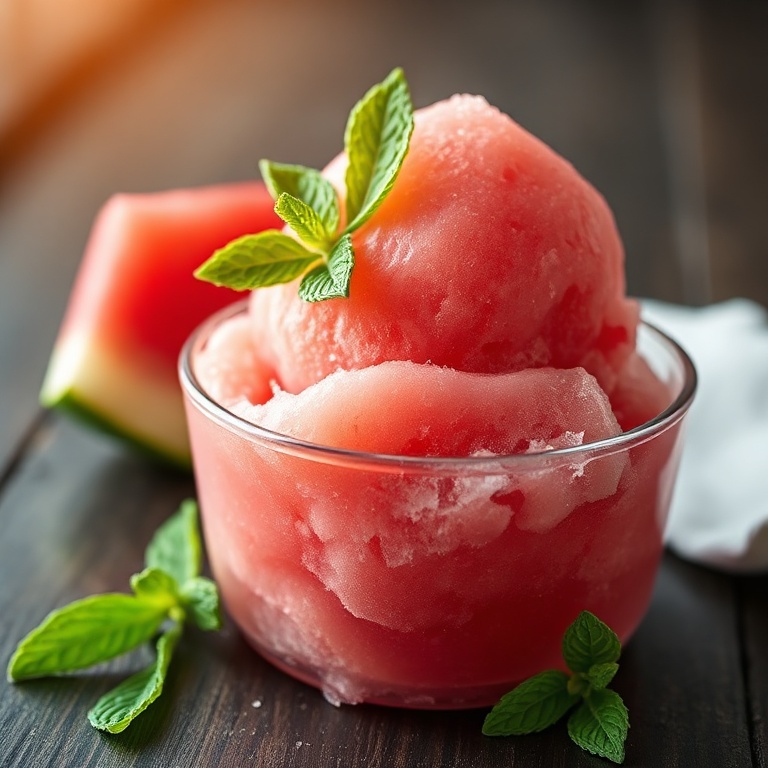 easy watermelon sorbet