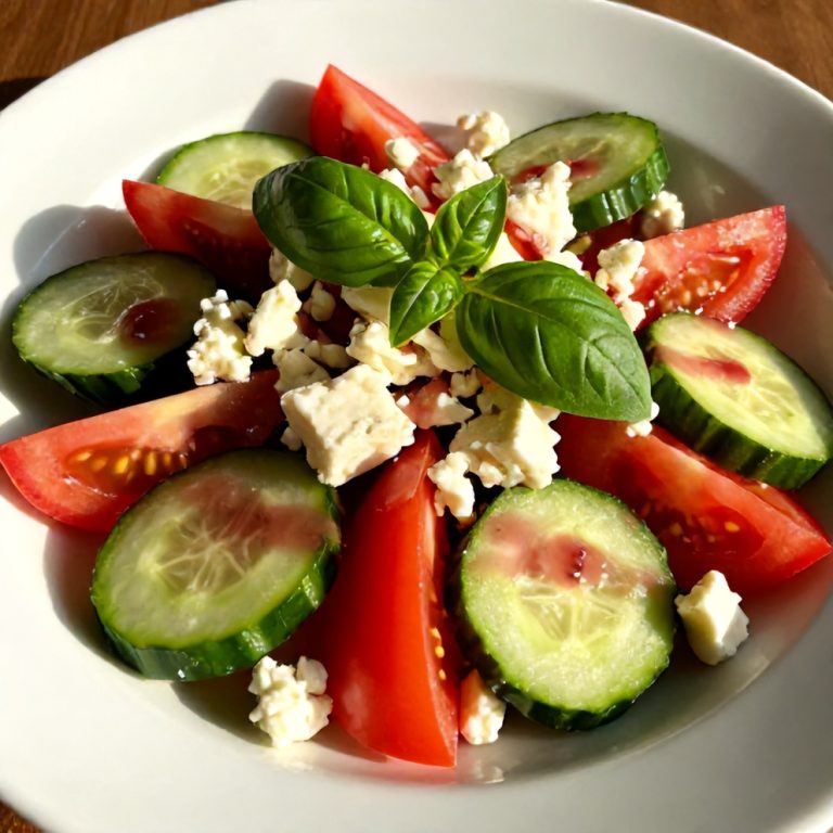 Fresh Cucumber Tomato Feta Salad