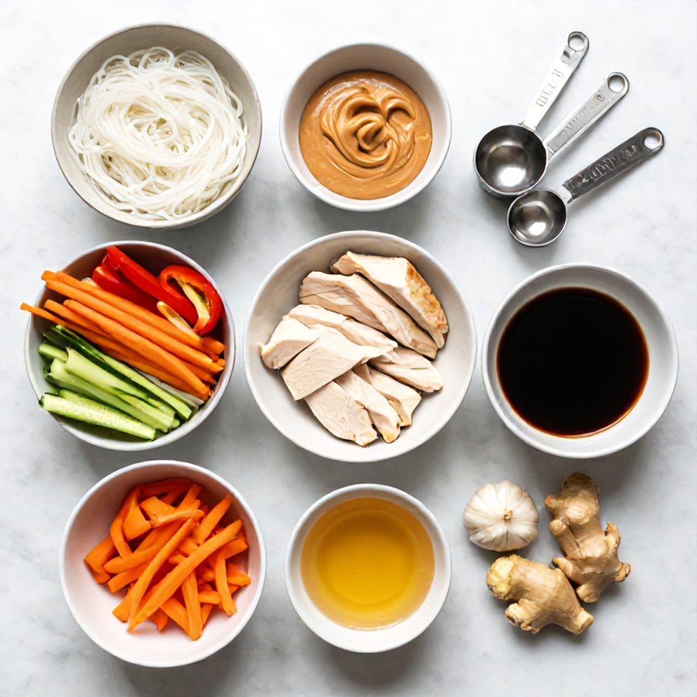 Spring Roll Bowl Ingredients