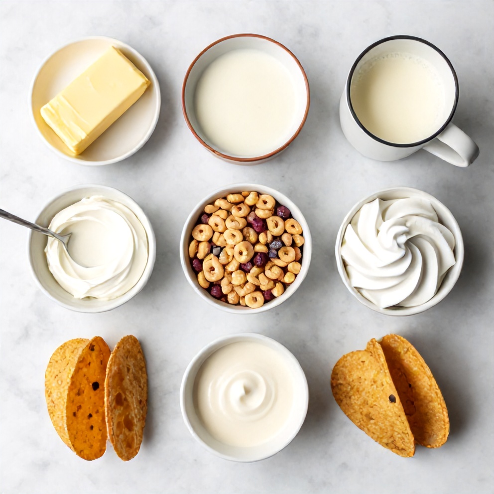 Fruity Pebbles Cheesecake Tacos Ingredients