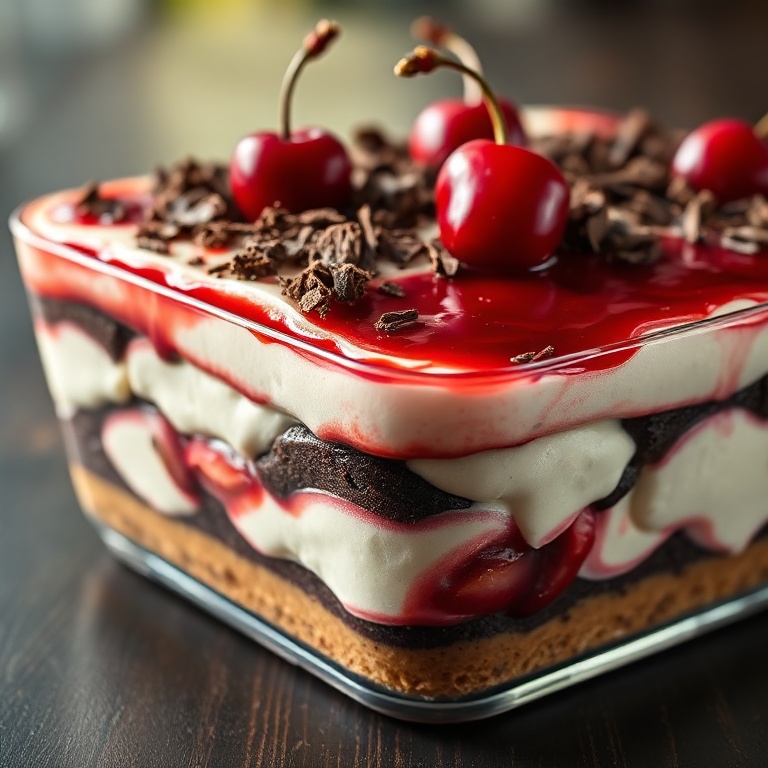 homemade cherry tiramisu