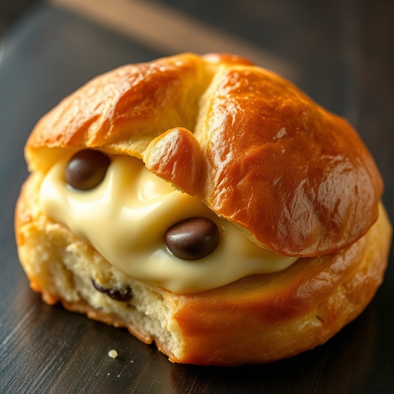Homemade Chocolate Chip Vanilla Custard Brioches