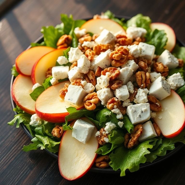 Honeycrisp apple and feta salad