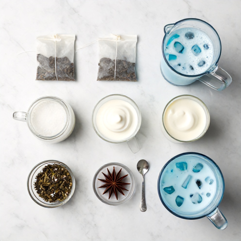 Iced Blue Tea Latte Ingredients