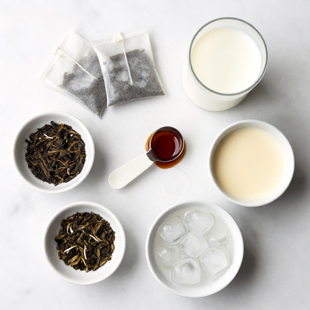 Iced Blue Tea Latte Ingredients
