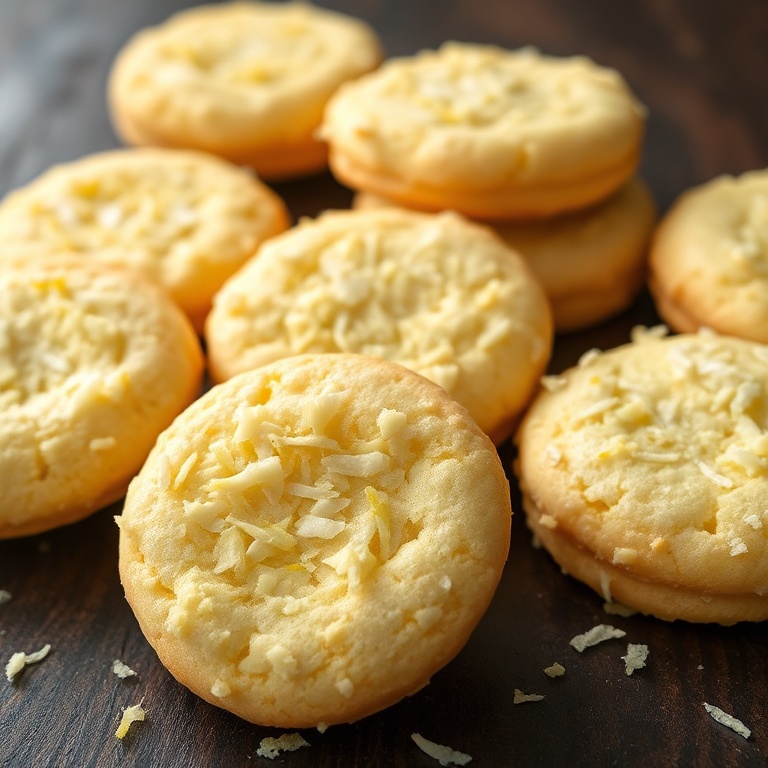 lemon coconut cheesecake cookies