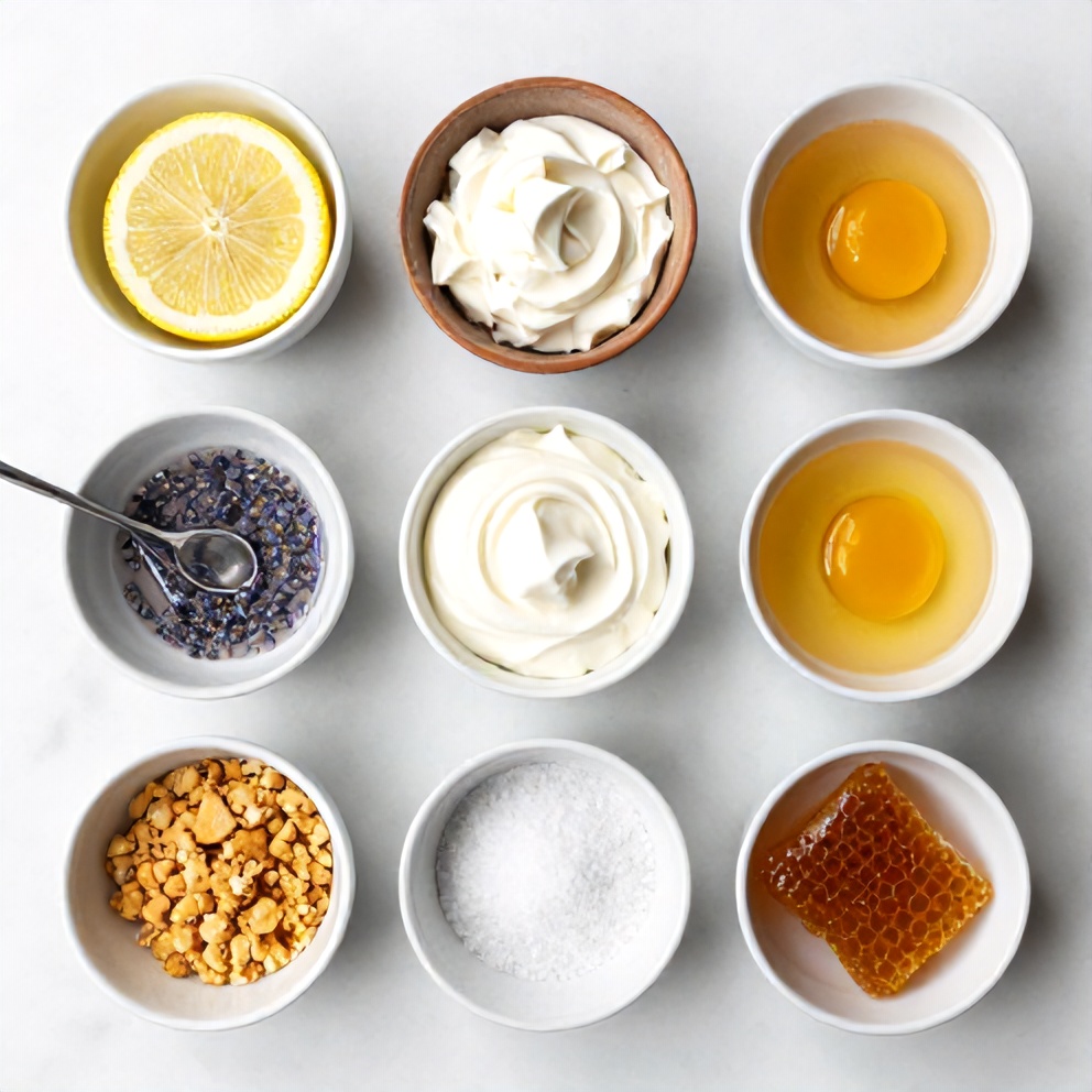Lemon Lavender Cheesecake Ingredients