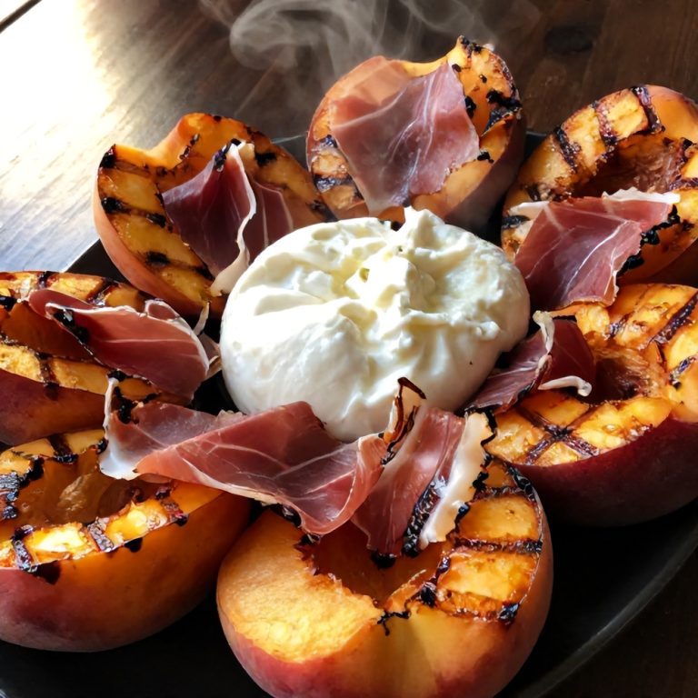 Mediterranean Grilled Peach Salad