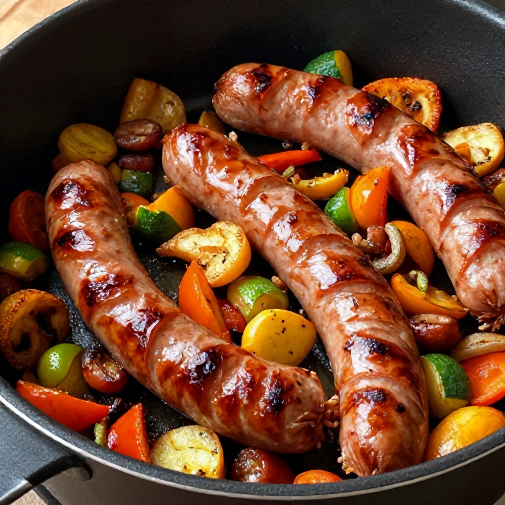 one-pot honey garlic kielbasa and veggies