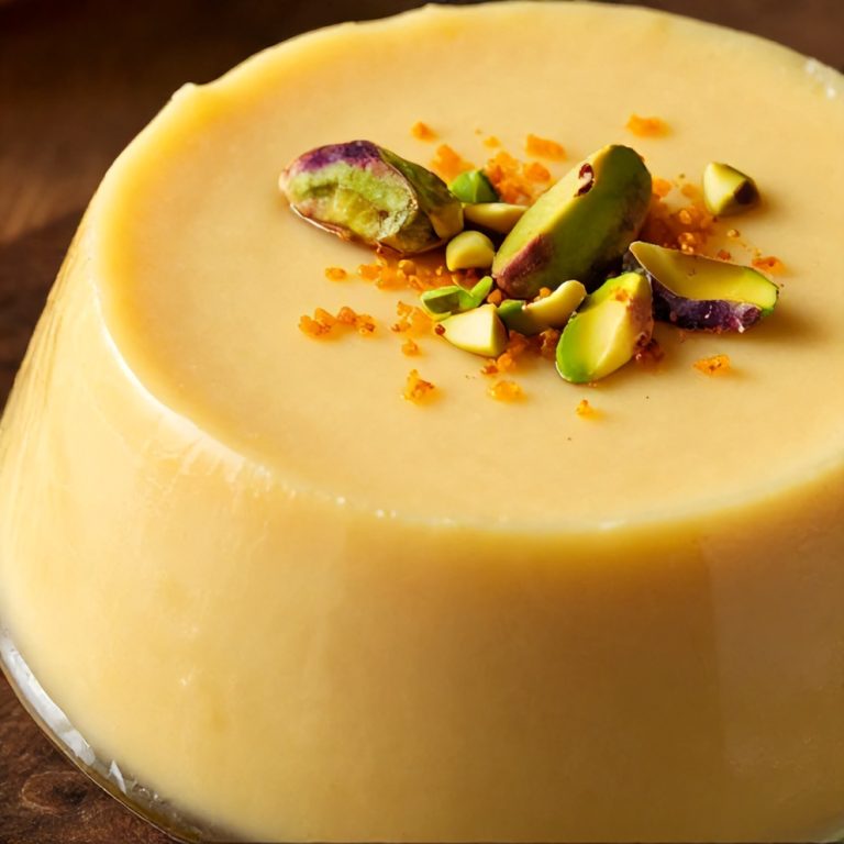 orange blossom semolina pudding